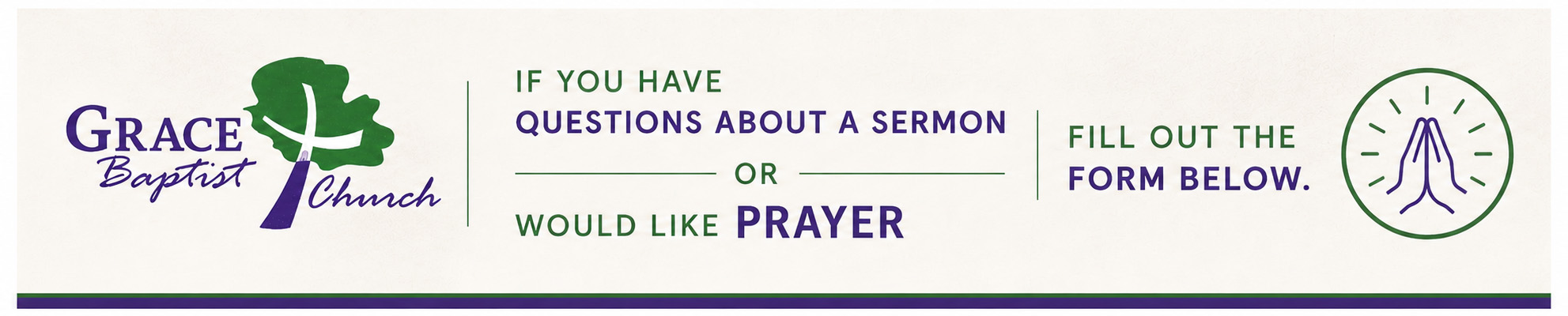 Prayer request banner