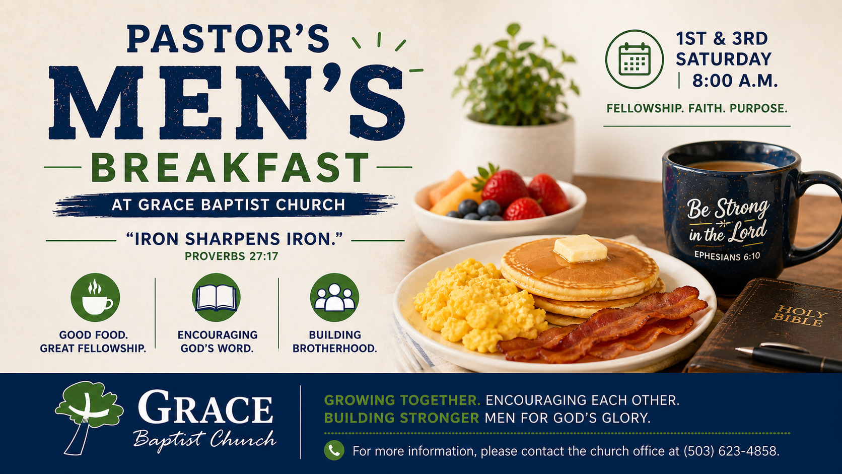 Listen to Grace Baptist Church Sunday sermons with microphone, headphones, and Bible representing audio preaching and biblical teaching